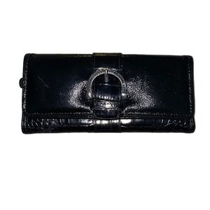Brighton Croc Embossed Leather Long‎ Wallet